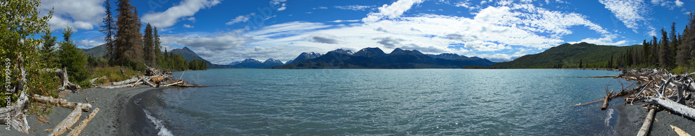 Skilak Lake in Skilak Wildlife Recreation Area in Alaska,United States,North America
