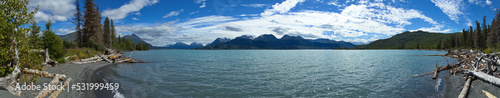Skilak Lake in Skilak Wildlife Recreation Area in Alaska,United States,North America 