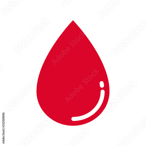 Red drop blood icon vector illustration