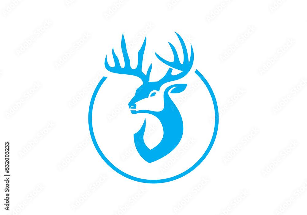 Naklejka premium this is a business deer logo design