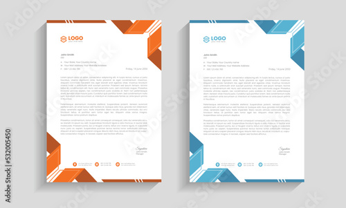modern letterhead design template for business