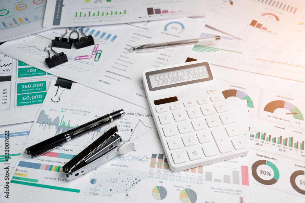 Financials report on the table Financials report on the table