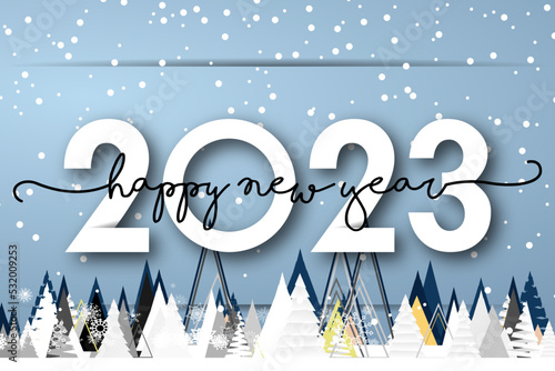 2023 - happy new year 2023 background	