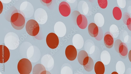 Colored Shape Rounds Rotation Motion Grid Abstract Background