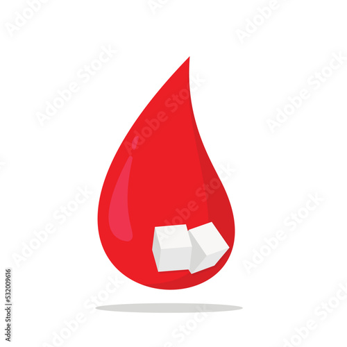 Beautiful vector diabetic icon. Glucometer cartoon sign. Blood glucose meter pictogram. Medical editable illustration isolated on white background.