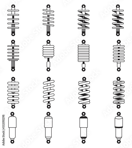 Car suspension illustration
