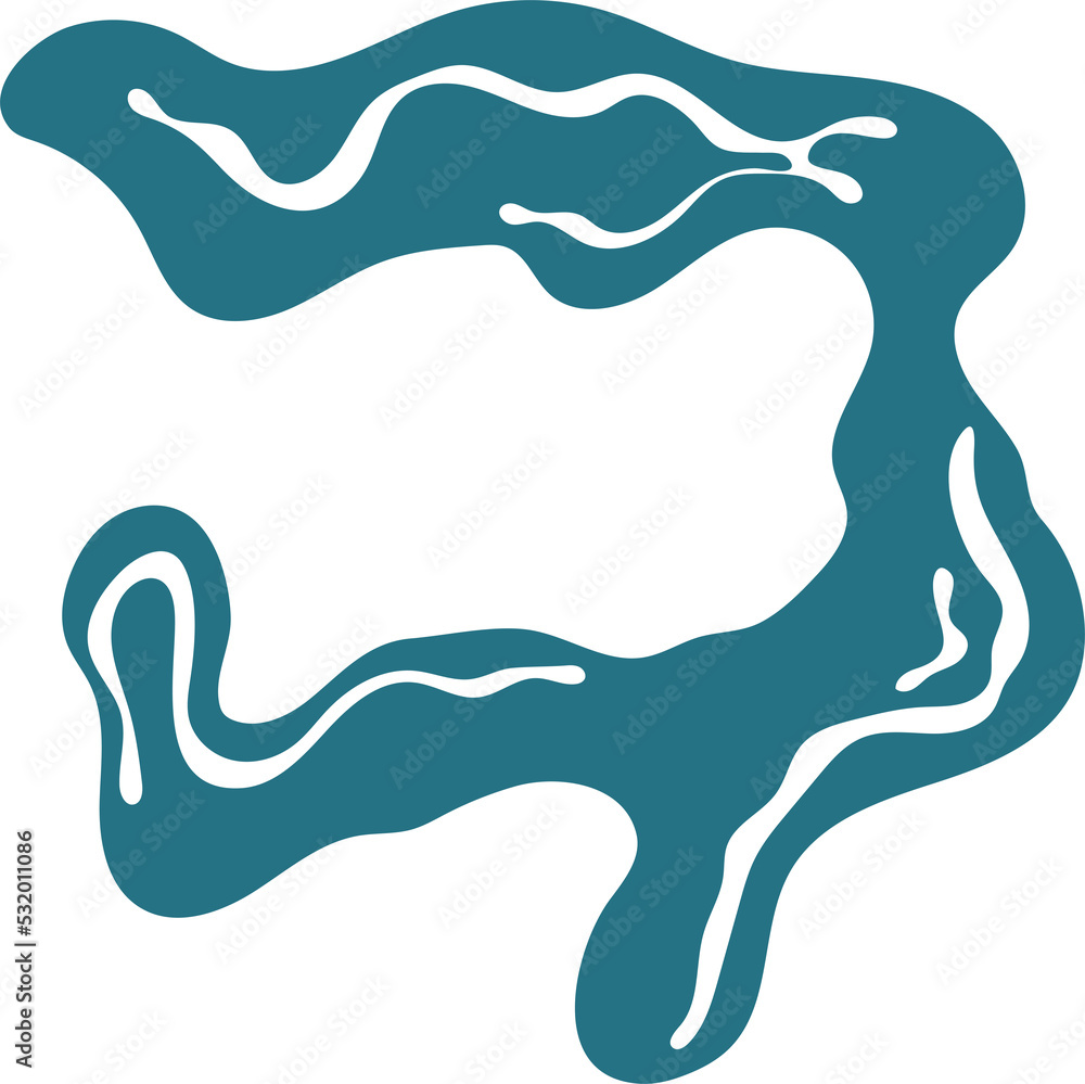 Abstract shapes of water splashes, waves, ocean Abstract shapes of water splashes, waves, ocean