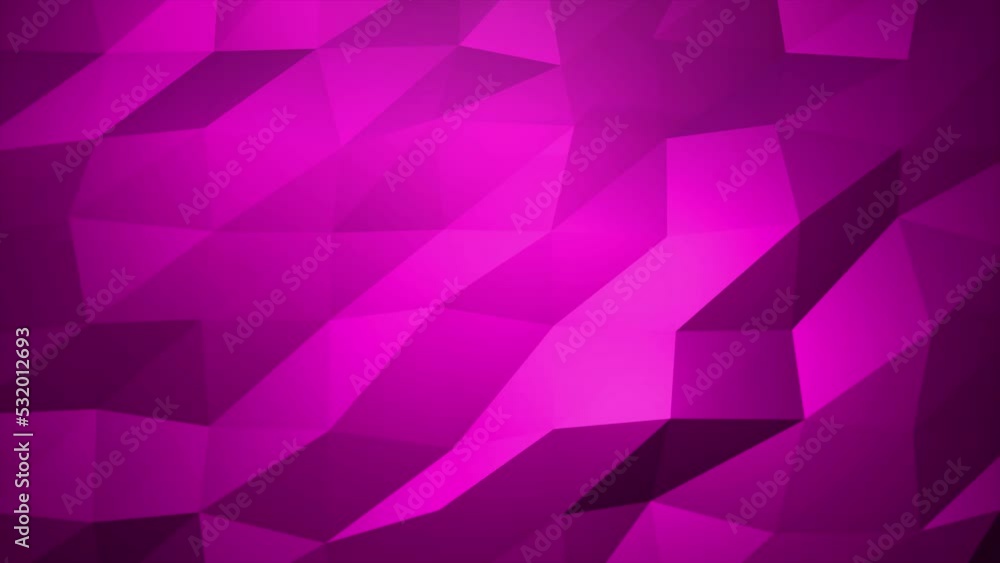 Animated pink color low poly background Animated pink color low poly background