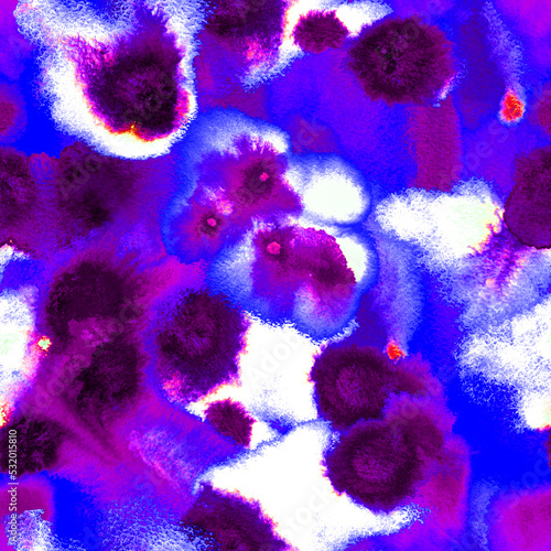 Surface Design. Vintage Watercolor Fabric.