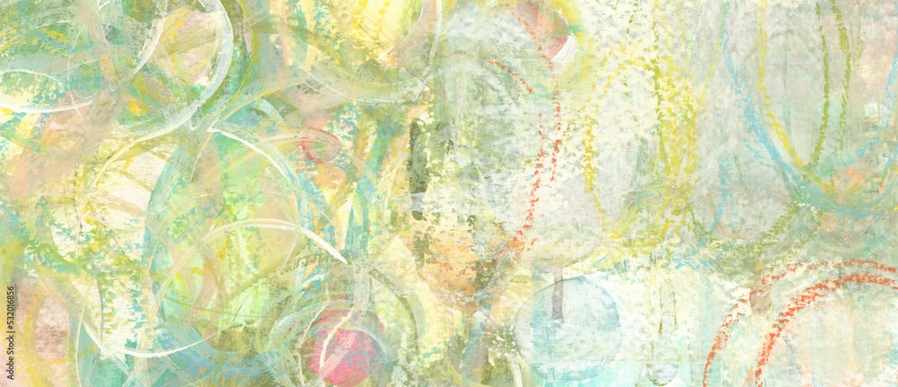 Art Watercolor and pastel smear wave blot painting. Abstract texture color stain copy space background.