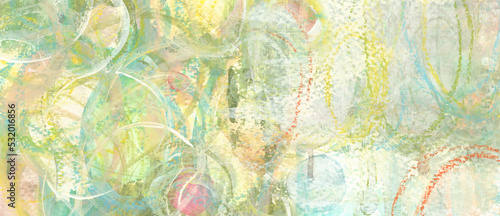 Art Watercolor and pastel smear wave blot painting. Abstract texture color stain copy space background.
