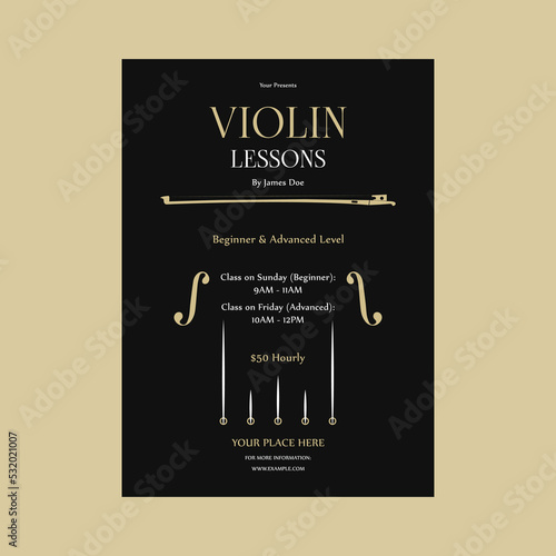 Violin Lessons Flyer