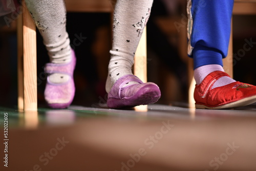 children sit at the table or play various games on the mat during working hours, and it brings them pleasure