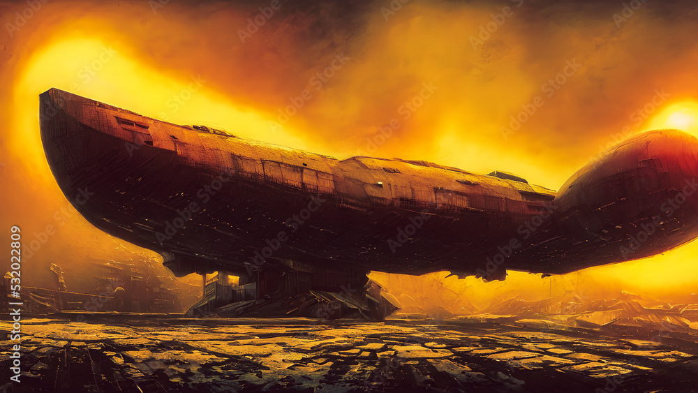 Artistic concept painting of a beautiful sci-fi spaceship in hangar. Tender and dreamy design, background illustration. Artistic concept painting of a beautiful sci-fi spaceship in hangar. Tender and dreamy design, background illustration.