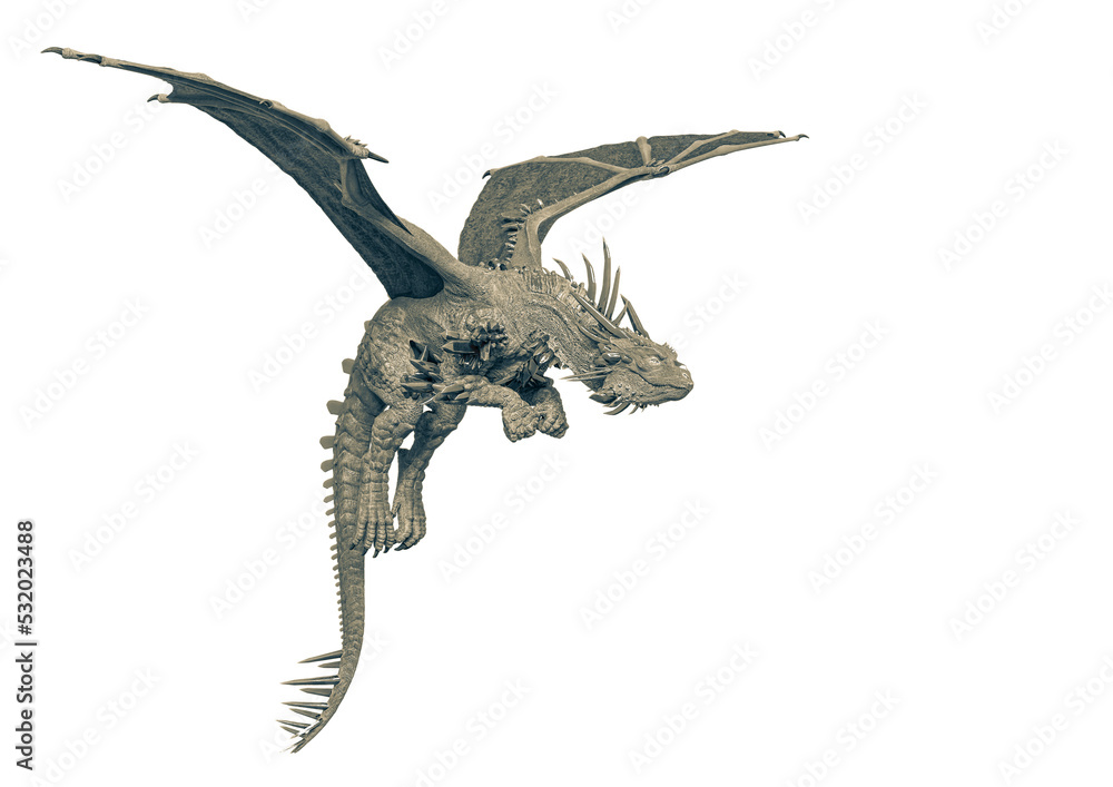 dragon is ready to attack with copy space dragon is ready to attack with copy space