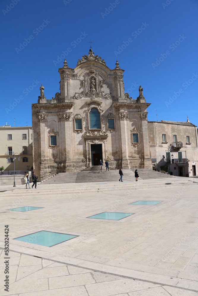 Fototapeta premium Chiesa di San Francesco d'Assisi in Matera, Italy