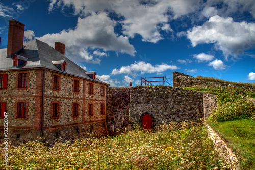 A view of the Fortress of Louisbourg, Nova Scotia, Canada