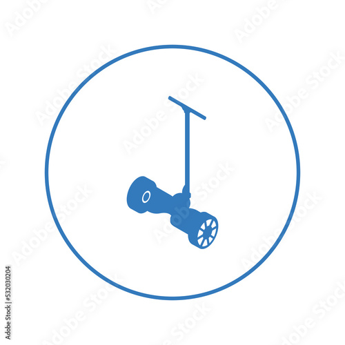 Electric transport kick segway icon | Circle version icon |