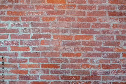background of an old red brick wall