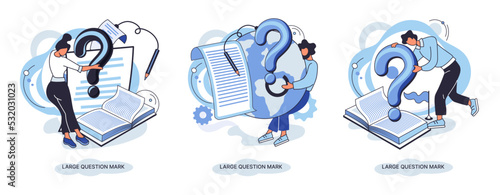 Ladge question mark metaphor. Problem and solution concept, question mark. Ask questions and receive answers. Online support center. Solving complex issues, why sign forum. FAQ frequently asked help