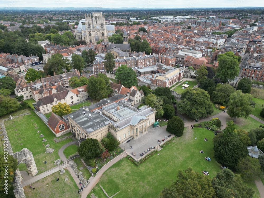 gardens in the centre of York,  former grounds of St Mary's Abbey,  created in the 1830s by the Yorkshire Philosophical Society & Yorkshire Museum 