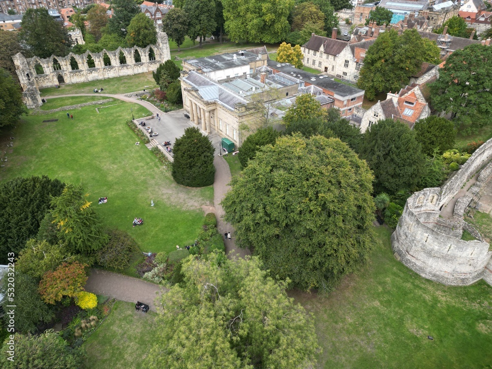 gardens in the centre of York,  former grounds of St Mary's Abbey,  created in the 1830s by the Yorkshire Philosophical Society & Yorkshire Museum 