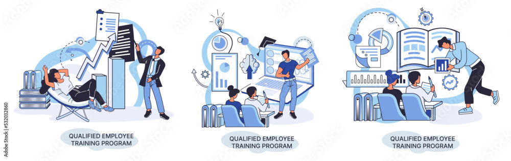 Qualified employee training program. Refresher course metaphor. Help in professional development. Learning for software development and growth. Agile project management team project life scrum meeting Qualified employee training program. Refresher course metaphor. Help in professional development. Learning for software development and growth. Agile project management team project life scrum meeting