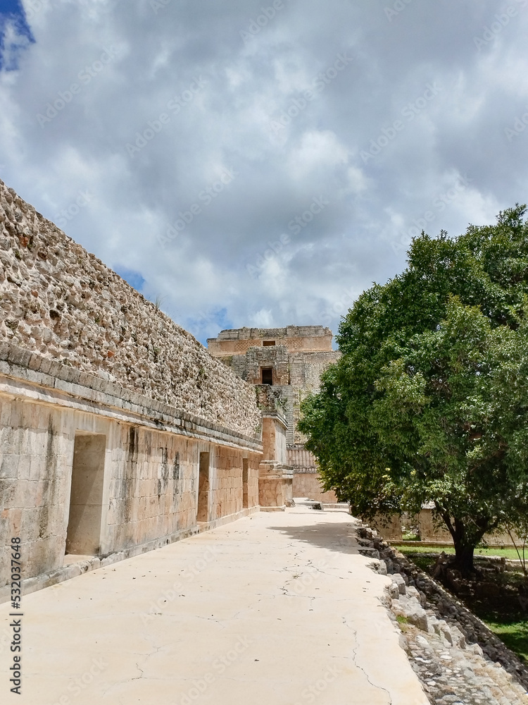 Uxmal, Mexico, Mayan  archaeological site.