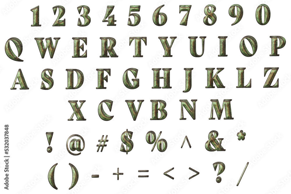 Word- design letters. Background pattern- weathered iron Word- design letters. Background pattern- weathered iron