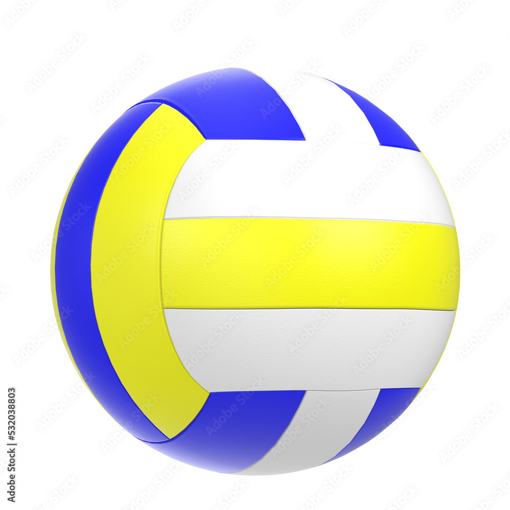 3D rendering illustration of a beach volleyball