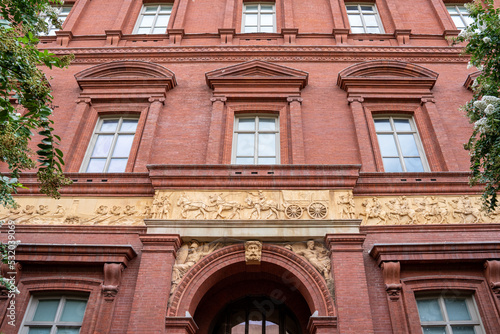 Canvas Print Exterior view of the National Building Museum, originally the Pension Building b