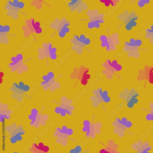 Wallpaper Mural Cartoon clover floral seamless shamrock pattern for wrapping paper and kids clothes print and fabrics and festive Torontodigital.ca