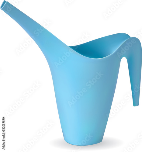 Tin watering can for plants. Vector EPS-10