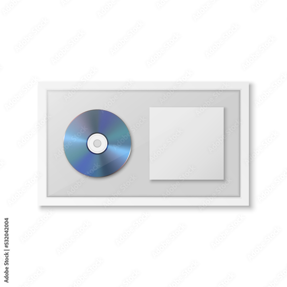 Realistic Vector 3d Blue CD, Packaging, Cover with White Frame Isolated on White Background. Single Album Compact Disc Award, Limited Edition. Design Template Realistic Vector 3d Blue CD, Packaging, Cover with White Frame Isolated on White Background. Single Album Compact Disc Award, Limited Edition. Design Template