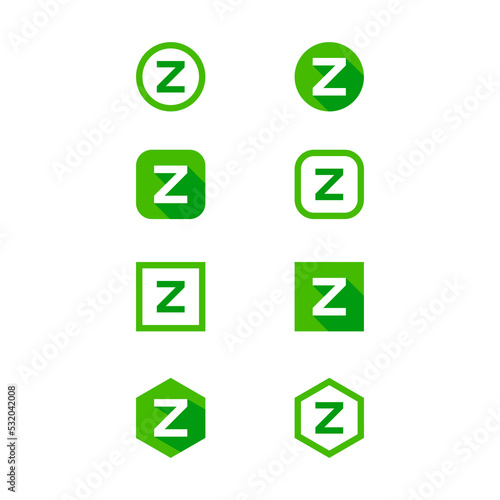 letter Z icon sample