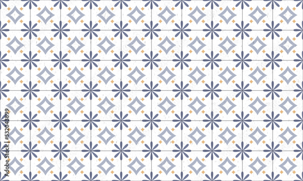 Illustration of tiles textured pattern.