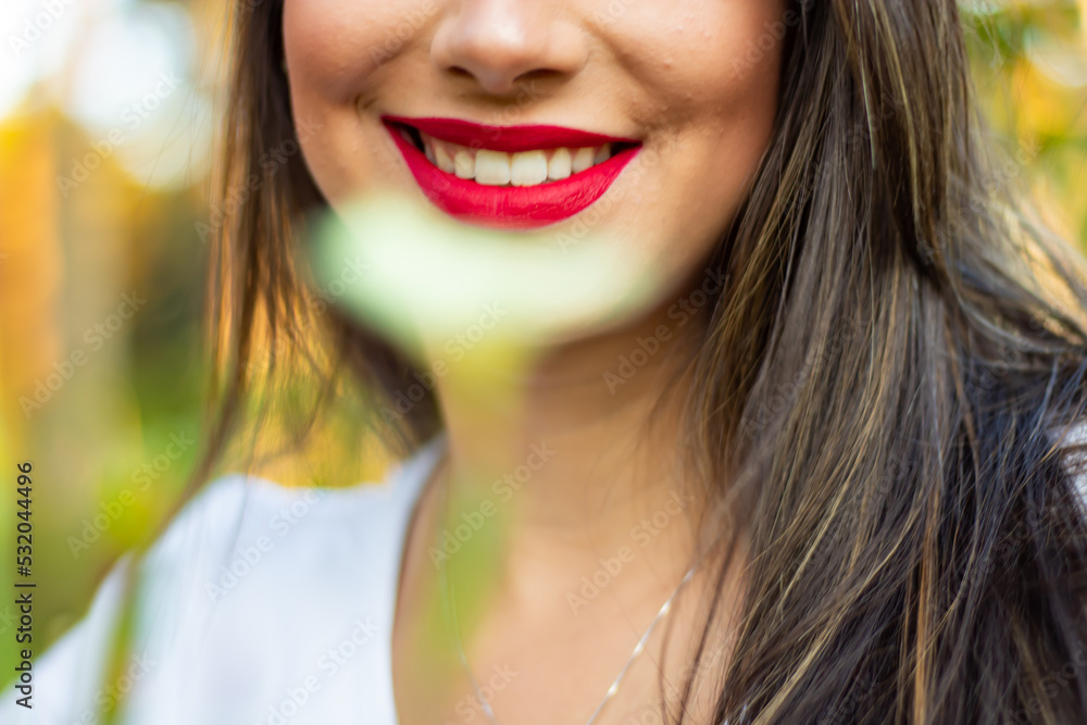 Beautiful brunette girl in a park Beautiful brunette girl in a park