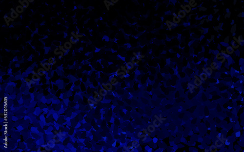 Dark BLUE vector texture with abstract forms.