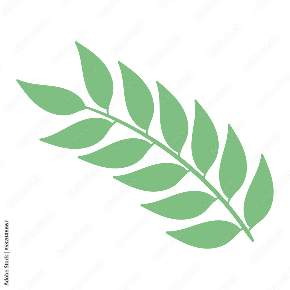 green branch with leafs green branch with leafs