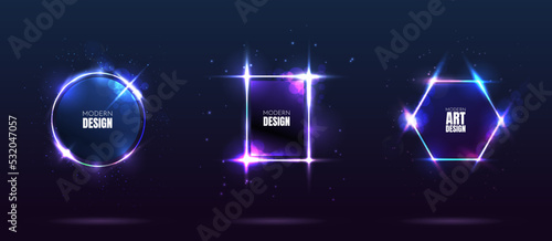 Vector frame for text. Modern Art graphic. Dynamic shape frame stylish geometric black background. Element for design business cards, invitations, gift cards, social media template, web banner