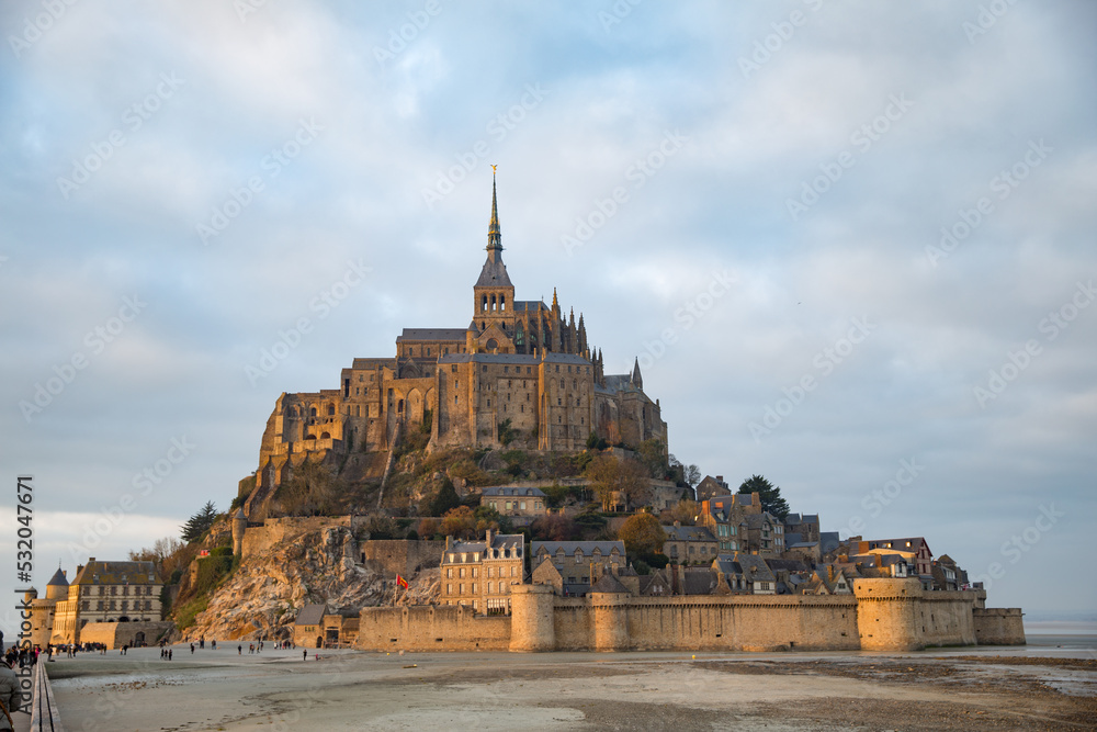 front view of Mont Saint-Michel
