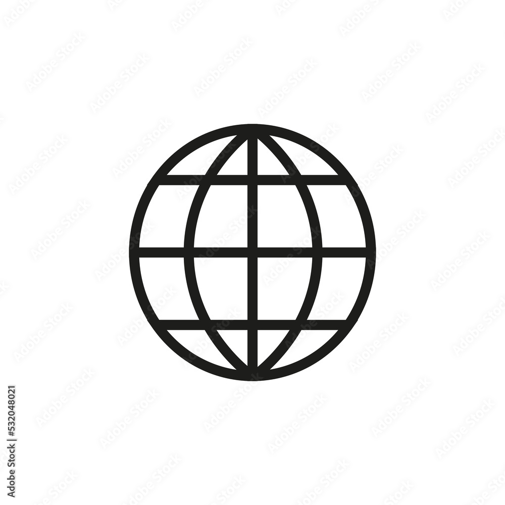 Earth icon. Planet earth. Global network. Email icon. Vector illustration. Stock image. Earth icon. Planet earth. Global network. Email icon. Vector illustration. Stock image.