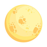 yellow full moon