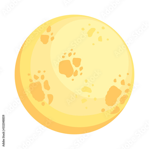 yellow full moon