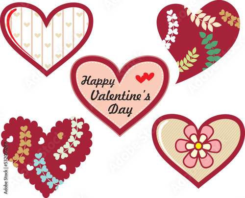 Heart pink seamless background  pattern - Valentines Day