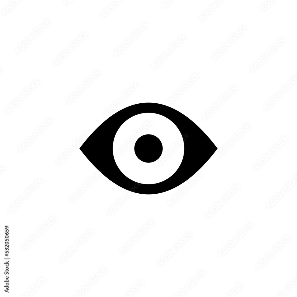 Eye icon vector for web and mobile app. Eye sign and symbol. Look and Vision icon. Eye icon vector for web and mobile app. Eye sign and symbol. Look and Vision icon.