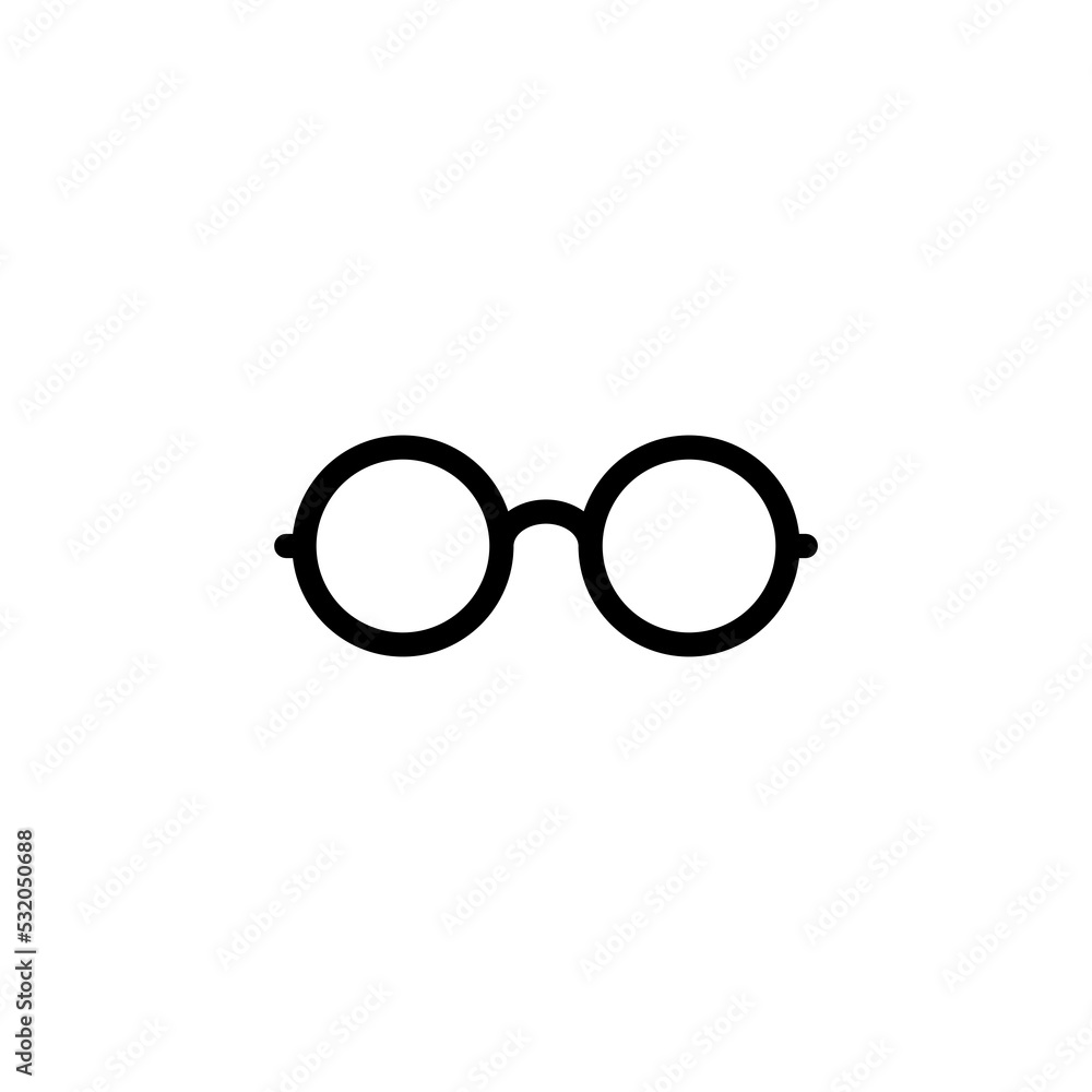 Glasses icon vector for web and mobile app. Glasses sign and symbol Glasses icon vector for web and mobile app. Glasses sign and symbol