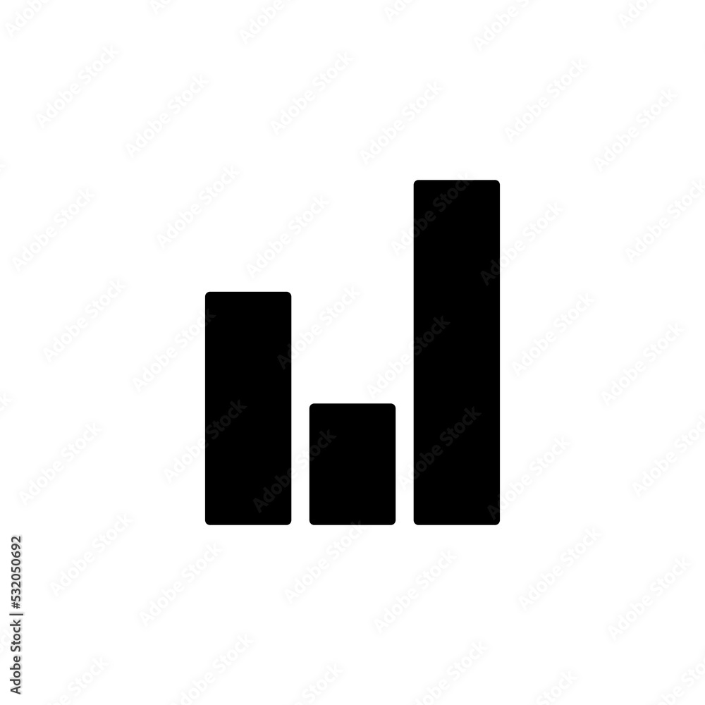 Growing graph Icon vector for web and mobile app. Chart sign and symbol. diagram icon Growing graph Icon vector for web and mobile app. Chart sign and symbol. diagram icon