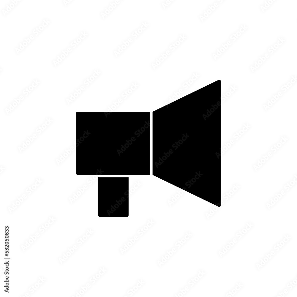 Megaphone icon vector for web and mobile app. Loudspeaker sign and symbol Megaphone icon vector for web and mobile app. Loudspeaker sign and symbol