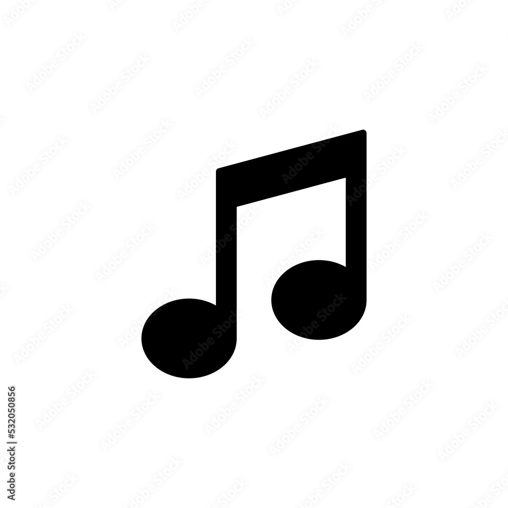Music icon vector for web and mobile app. note music sign and symbol Music icon vector for web and mobile app. note music sign and symbol